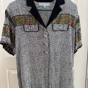 Platinum Black and White Patterned Shirt